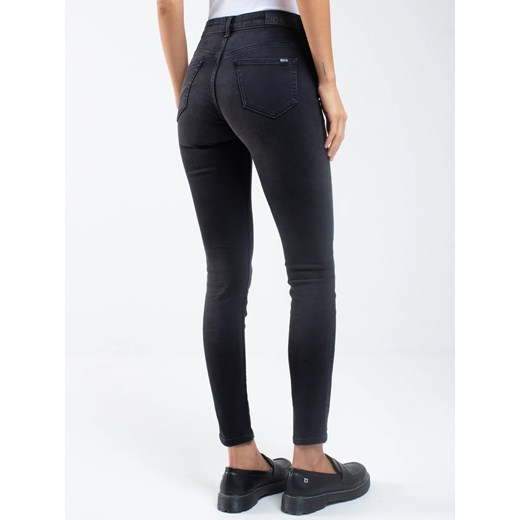 Jeansy damskie skinny z przetarciami czarne Adela 961 ze sklepu Big Star w kategorii Jeansy damskie - zdjęcie 179543579