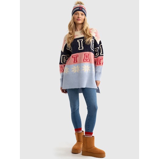 Sweter damski zimowy z logo BIG STAR Apresa 000 ze sklepu Big Star w kategorii Swetry damskie - zdjęcie 179544727
