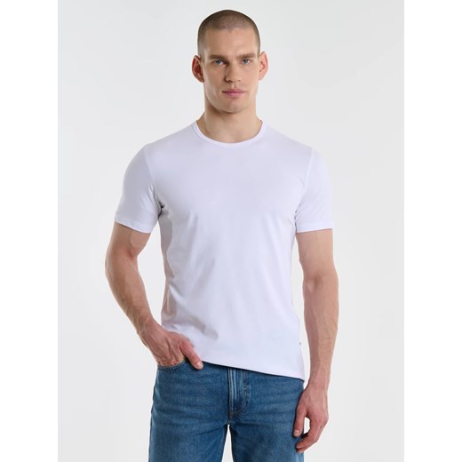 Koszulka męska z krótkim rękawem biała Classac 101 ze sklepu Big Star w kategorii T-shirty męskie - zdjęcie 179546478