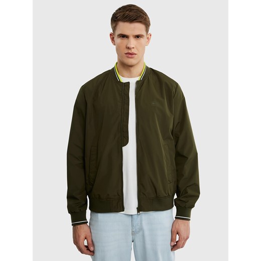 Kurtka męska typu bomber khaki Glabro 303 ze sklepu Big Star w kategorii Kurtki męskie - zdjęcie 179546569