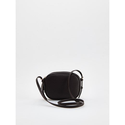 Reserved - Torebka crossbody - ciemnobrązowy ze sklepu Reserved w kategorii Torebki damskie - zdjęcie 179569896