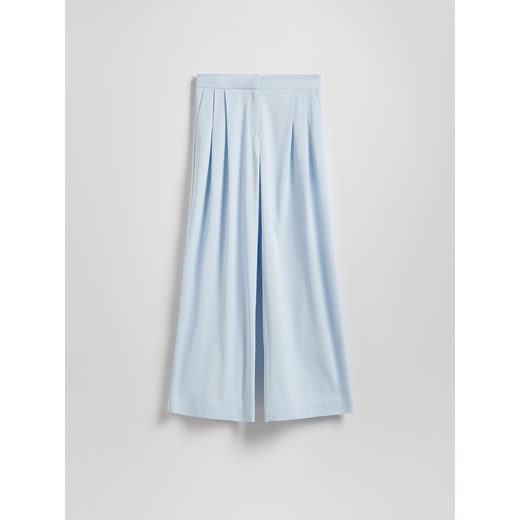 Reserved - Spodnie z wiskozą - jasnoniebieski Reserved XS Reserved