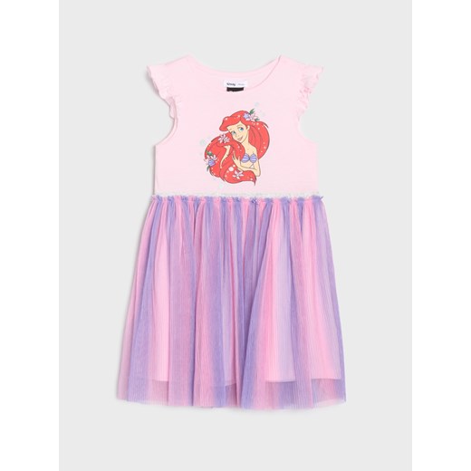 Sinsay - Sukienka Disney Princess - różowy Sinsay 98 Sinsay