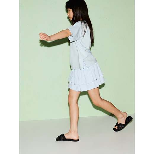 Reserved - Szorty imitujące spódnicę - jasnoniebieski Reserved 134/140 (8-9 lat) Reserved