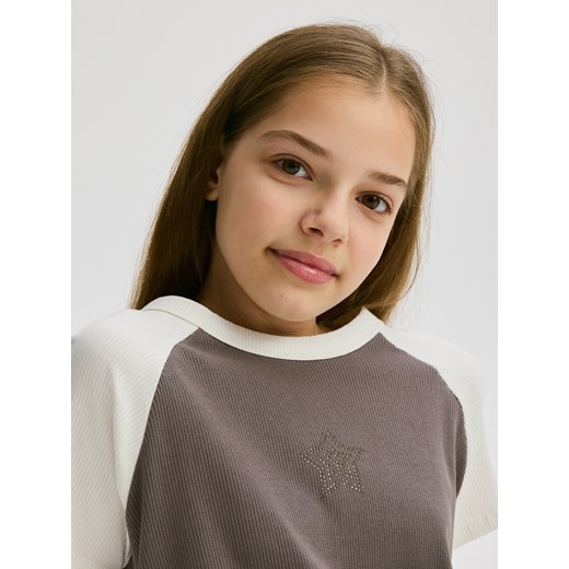 Reserved - Prążkowana sukienka - ciemnoszary Reserved 134/140 (8-9 lat) Reserved