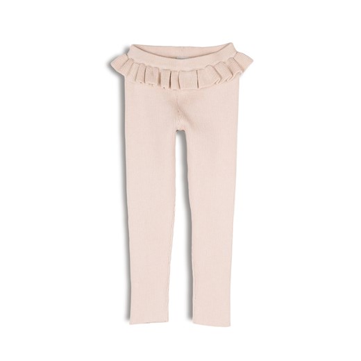 GATE Legginsy w prążki z falbanką 3Y ze sklepu gateshop w kategorii Spodnie dziewczęce - zdjęcie 179573815