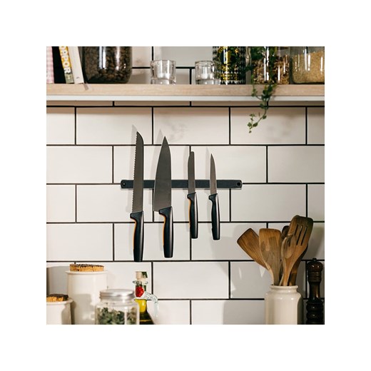 Fiskars Magnes ścienny &quot;Functional Form&quot; w kolorze czarnym na noże - szer. 41 cm ze sklepu Limango Polska w kategorii Akcesoria kuchenne - zdjęcie 179574065