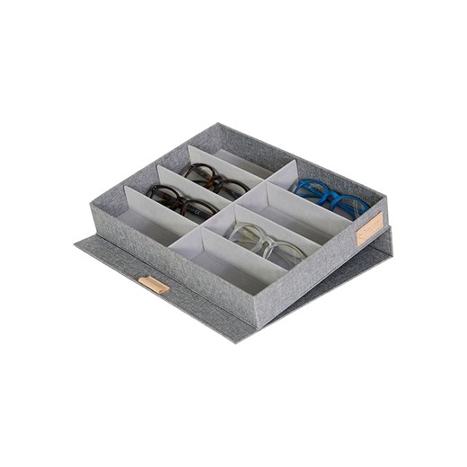 STORE IT Pudełko &quot;Premium&quot; w kolorze szarym na okulary - 32 x 5,5 x 25 cm ze sklepu Limango Polska w kategorii Pojemniki kuchenne - zdjęcie 179574336