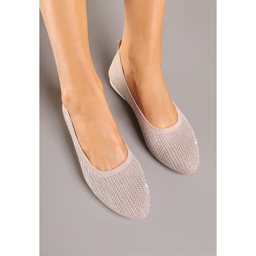 Balerinki Renee bez zapięcia płaskie 