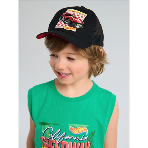 Sinsay - Czapka z daszkiem Hot Wheels - czarny Sinsay L Sinsay