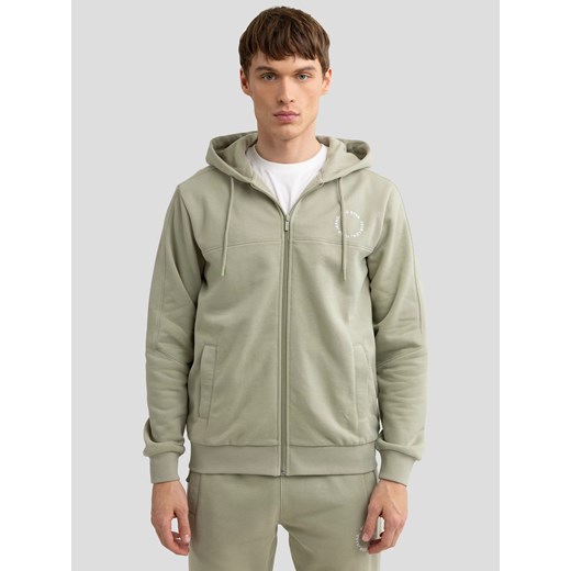 Bluza męska z kapturem pistacjowa Ajron 300/ Kersyn 300 ze sklepu Big Star w kategorii Bluzy męskie - zdjęcie 179581175