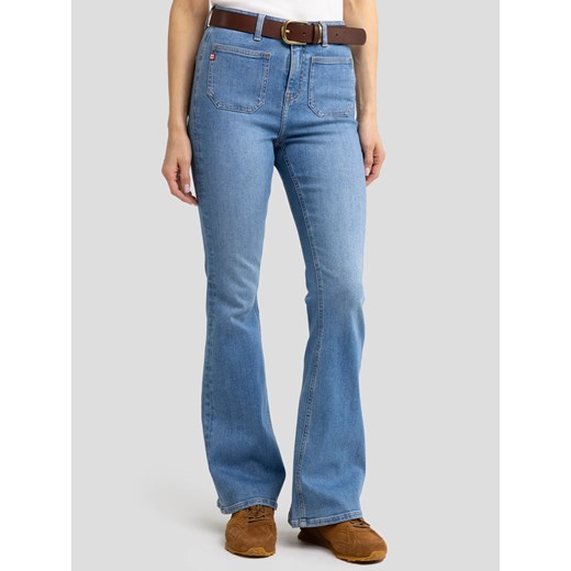 Jeansy damskie flare niebieskie Sophie 343 ze sklepu Big Star w kategorii Jeansy damskie - zdjęcie 179581729
