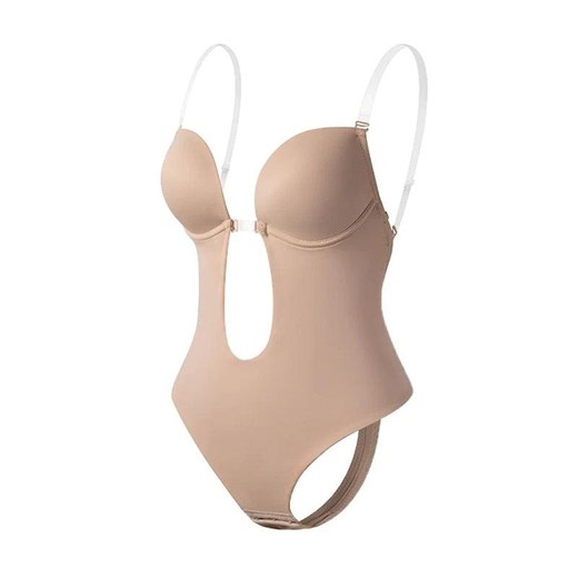 Body modelujące - Beżowy S ze sklepu Intimica.pl w kategorii Body damskie - zdjęcie 179587275