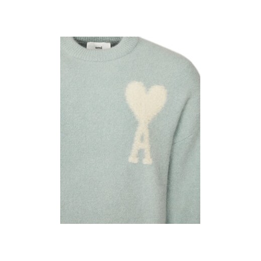 Sweter męski Ami Paris casualowy niebieski 
