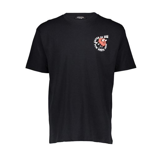SUBLEVEL t-shirt męski czarny bawełniany 
