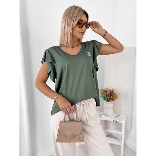 bluzka mavir khaki one size ze sklepu UBRA w kategorii Bluzki damskie - zdjęcie 179597356