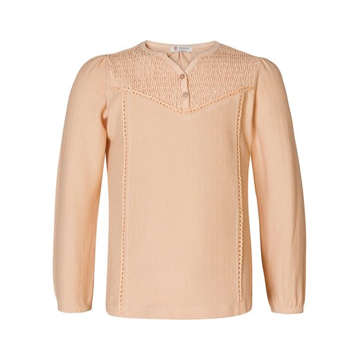 Noppies Koszulka "Junyang" w kolorze beżowym - id: 16443494 - marki Noppies - 179597757 Noppies Koszulka "Junyang" w kolorze beżowym ze sklepu Limango Polska w kategorii Bluzki dziewczęce - zdjęcie 179597757