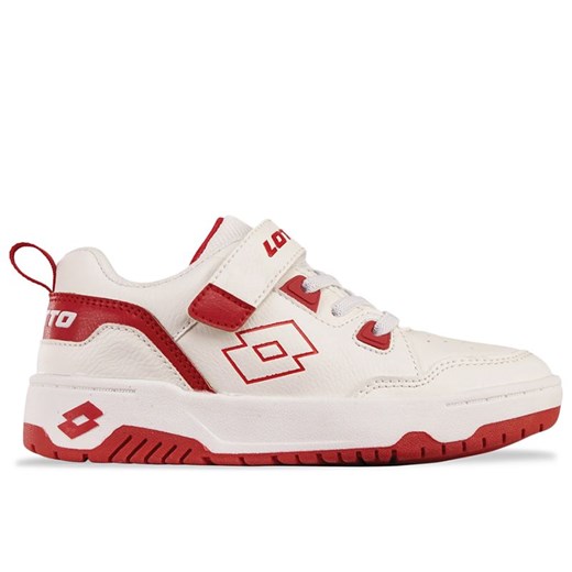 Buty dziecięce Lotto Awery K 2600090K-1030 - biało-czerwone ze sklepu streetstyle24.pl w kategorii Buty sportowe dziecięce - zdjęcie 179598008
