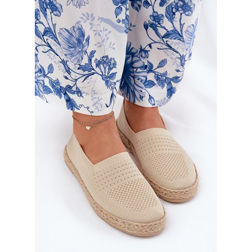 Espadryle damskie Vinceza płaskie casualowe z tkaniny