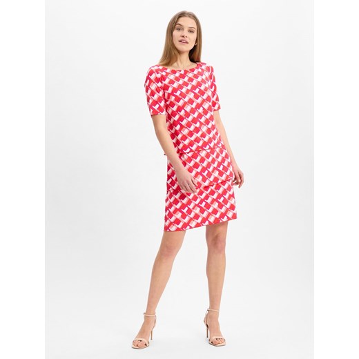 Betty Barclay Damska sukienka na co dzień Kobiety brudny róż wzorzysty ze sklepu vangraaf w kategorii Sukienki - zdjęcie 179599048
