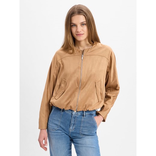 Opus Bluza damska - Haudi Kobiety wielbłądzi jednolity ze sklepu vangraaf w kategorii Kurtki damskie - zdjęcie 179599068