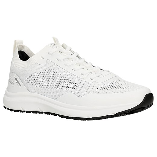 Białe Sneakersy Relaks Z Odblaskowym Logo Na Pięcie Relaks 44 Wojas