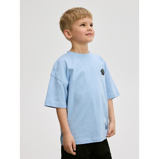 Reserved - T-shirt oversize - niebieski Reserved 116 (5-6 lat) Reserved