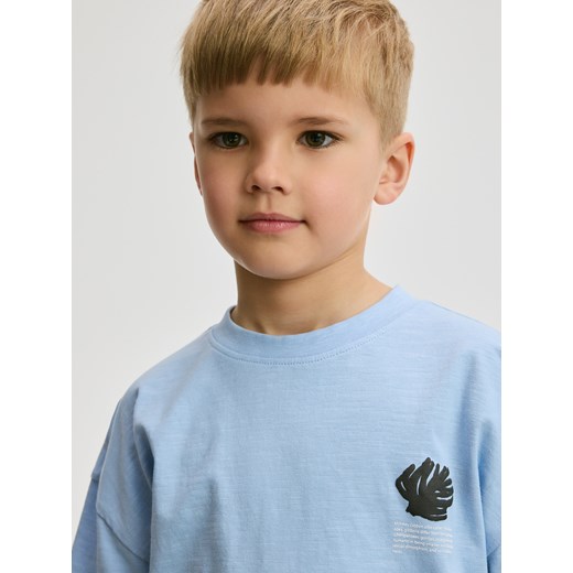 Reserved - T-shirt oversize - niebieski Reserved 122 (6-7 lat) Reserved