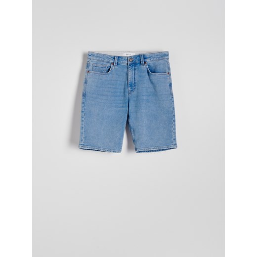 Reserved - Jeansowe szorty slim fit - niebieski Reserved 33 Reserved