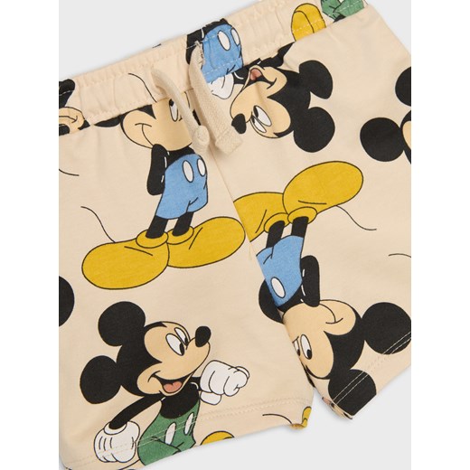 Sinsay - Szorty Mickey Mouse - beżowy Sinsay 86 Sinsay