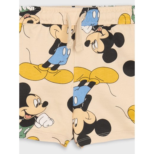 Sinsay - Szorty Mickey Mouse - beżowy Sinsay 104 Sinsay