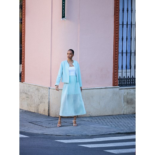 Mohito - Spódnica midi - miętowy ze sklepu Mohito w kategorii Spódnice - zdjęcie 179602257