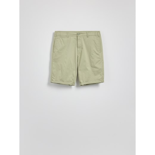 Reserved - Szorty chino slim - oliwkowy Reserved XL Reserved