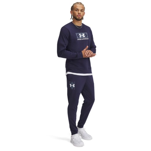 Męskie spodnie dresowe Under Armour UA Rival Terry Logo Jogger - granatowe Under Armour XXL Sportstylestory.com