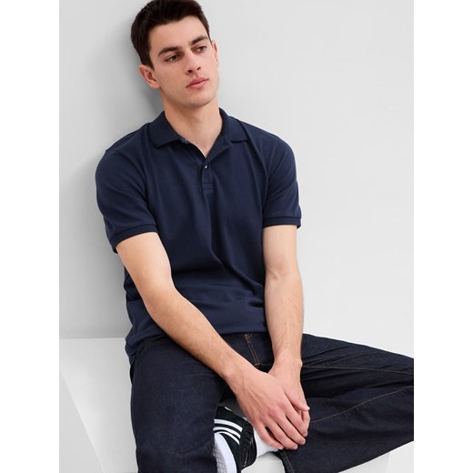 GAP Koszulka polo w kolorze granatowym Gap XXL okazja Limango Polska