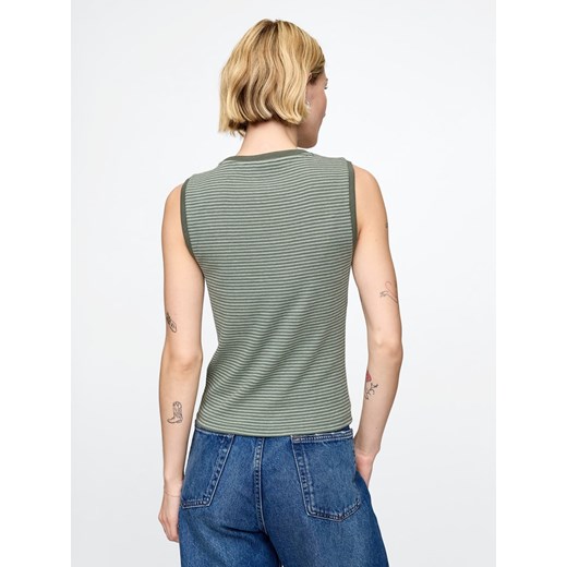 GAP Top w kolorze khaki Gap L Limango Polska okazja