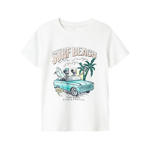 name it Koszulka w kolorze białym ze sklepu Limango Polska w kategorii T-shirty chłopięce - zdjęcie 179606566