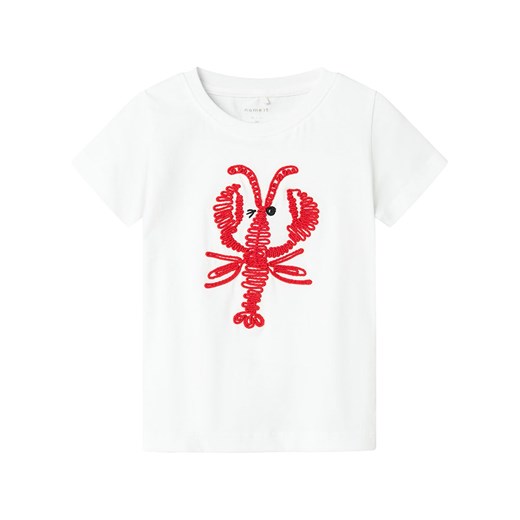 name it Koszulka w kolorze białym ze sklepu Limango Polska w kategorii T-shirty chłopięce - zdjęcie 179606588