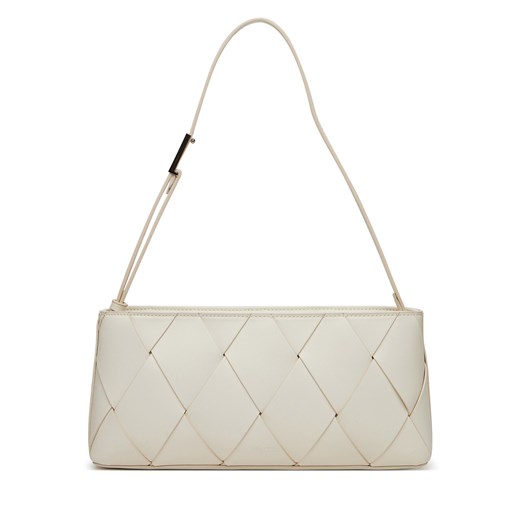 Torebka Calvin Klein Ck Woven Elongated Shoulder Bag K60K612992 Biały Calvin Klein one size eobuwie.pl