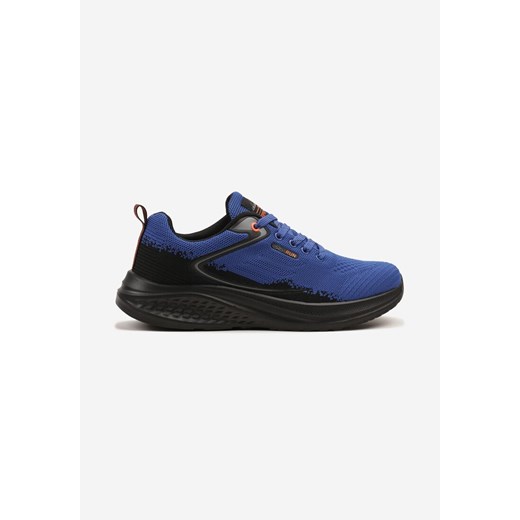 Niebieskie Buty Sportowe z Materiałową Cholewką przed Kostkę Odavene ze sklepu born2be.pl w kategorii Buty sportowe męskie - zdjęcie 179608148