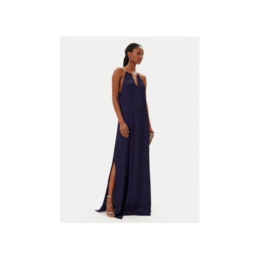 Sukienka Gaudi maxi z dekoltem w serek 