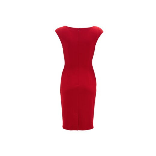 Sukienka Swing wiosenna w serek na sylwestra midi 