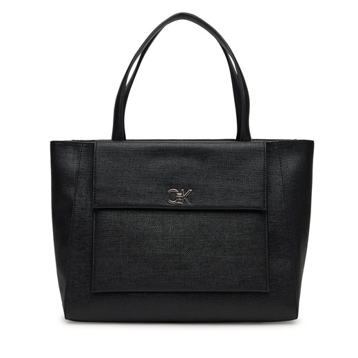 Calvin Klein shopper bag mieszcząca a4 elegancka matowa