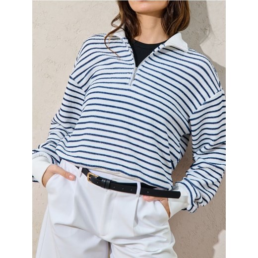 Sinsay - Bluza ze stójką w paski - wielobarwny ze sklepu Sinsay w kategorii Bluzy damskie - zdjęcie 179613625