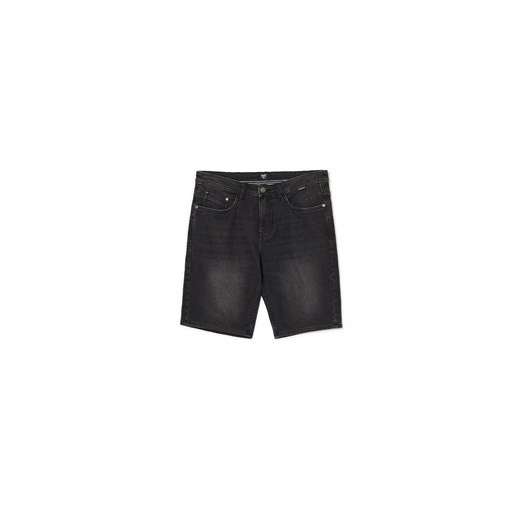 Cropp - Czarne szorty denim regular - czarny ze sklepu Cropp w kategorii Spodenki męskie - zdjęcie 179618126