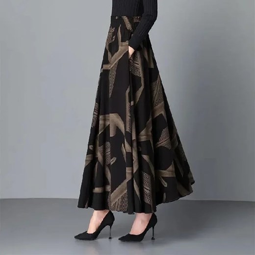 Elegancka spódnica maxi we wzory - M ze sklepu Intimica.pl w kategorii Spódnice - zdjęcie 179620927