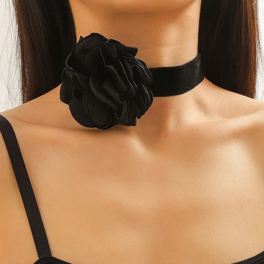 Elegancki choker - Czarny ze sklepu Intimica.pl w kategorii Naszyjniki - zdjęcie 179620978