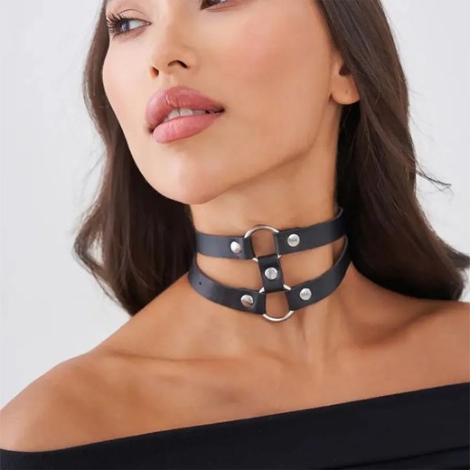 Podwójny choker - Czarny ze sklepu Intimica.pl w kategorii Naszyjniki - zdjęcie 179624399