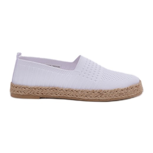 Damskie Espadryle Z Plecionką Vinceza 13624 Białe ze sklepu ButyModne.pl w kategorii Espadryle damskie - zdjęcie 179628106
