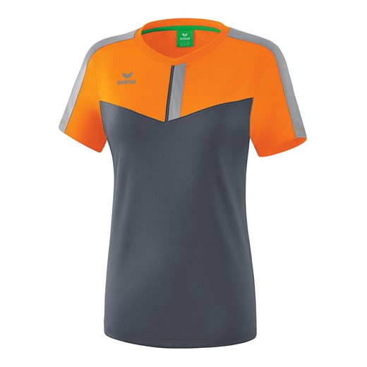 erima Koszulka sportowa &quot;Squad&quot; w kolorze pomarańczowo-antracytowym ze sklepu Limango Polska w kategorii Bluzki damskie - zdjęcie 179629408